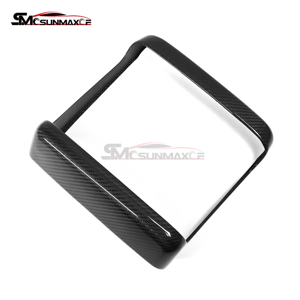 Tesla Model S 2021-2023 Carbon Fiber Rear Screen Frame Cover