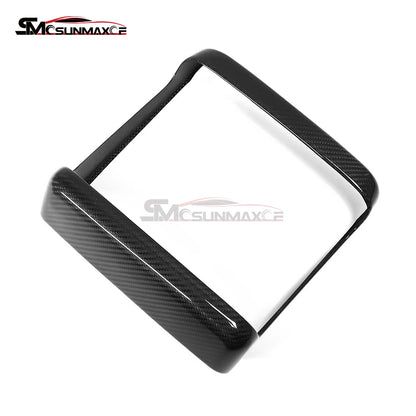 Tesla Model S 2021-2023 Carbon Fiber Rear Screen Frame Cover