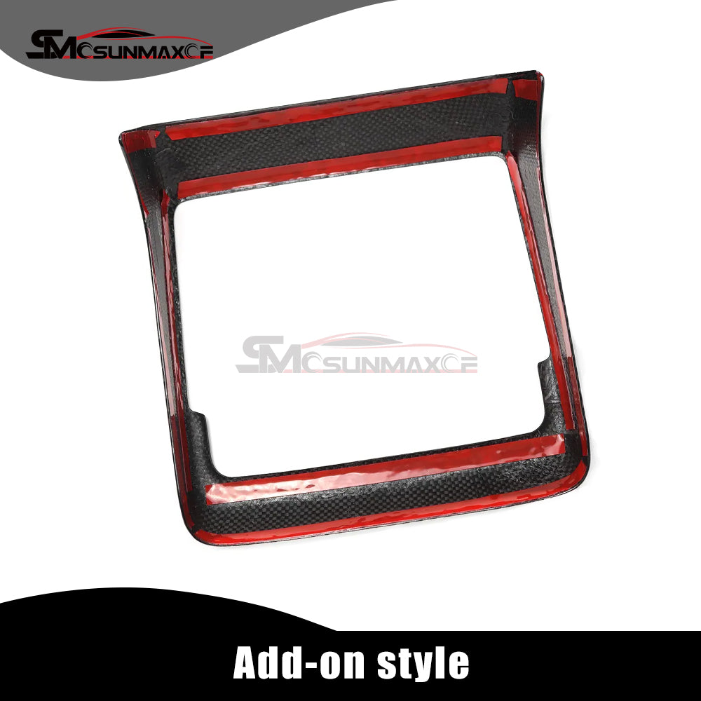 Tesla Model 3 Highland 2024 Carbon Fiber Rear Air Vent Frame Cover Trim
