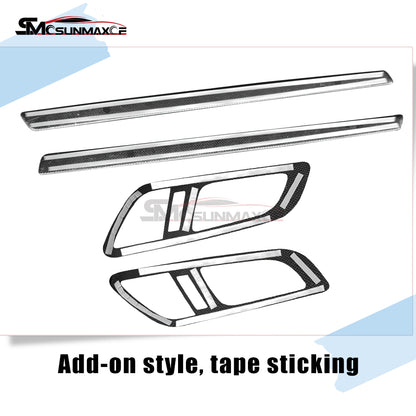 Real Carbon Fiber Interior Door Panel Trim Handle Covers for Mercedes AMG GT/GTS/GTR (2019-2023)