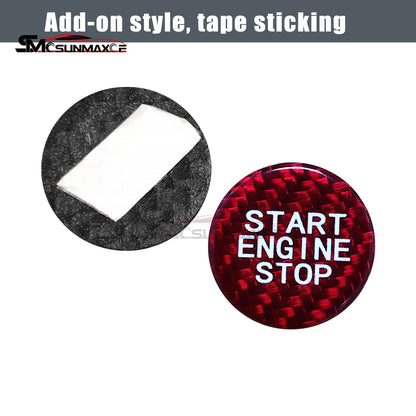 BMW 2 3 4 Series G20 G80 G82 G83 Carbon Fiber Start Stop Button Cover (2020-2024)