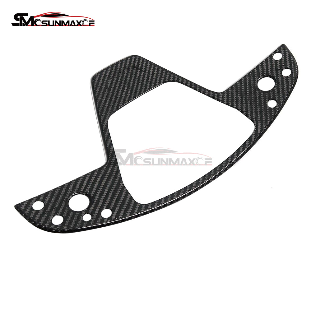 Tesla Model S/X 2021-2023 Real Carbon Fiber Steering Wheel Panel Cover Trim