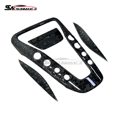 4Pcs Forged Carbon Gear Shift Panel Cover for Mercedes AMG GT/GTS/GTR (2016-2018)