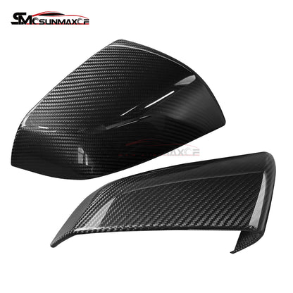 Tesla Model S/X 2021-2023 Real Carbon Fiber Side Mirror Caps