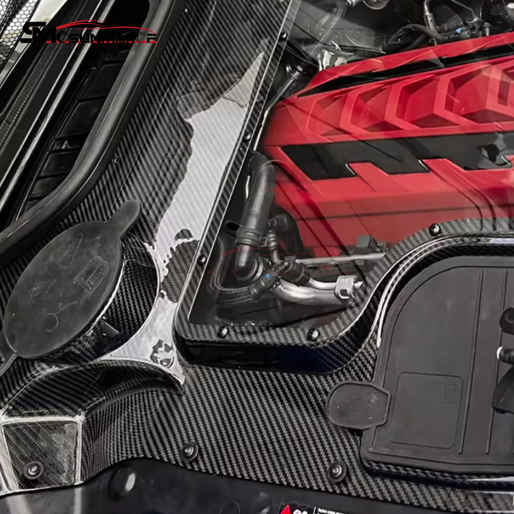 Corvette C8 Convertible Carbon Fiber Rear Engine Bay Hood (2020-2024)