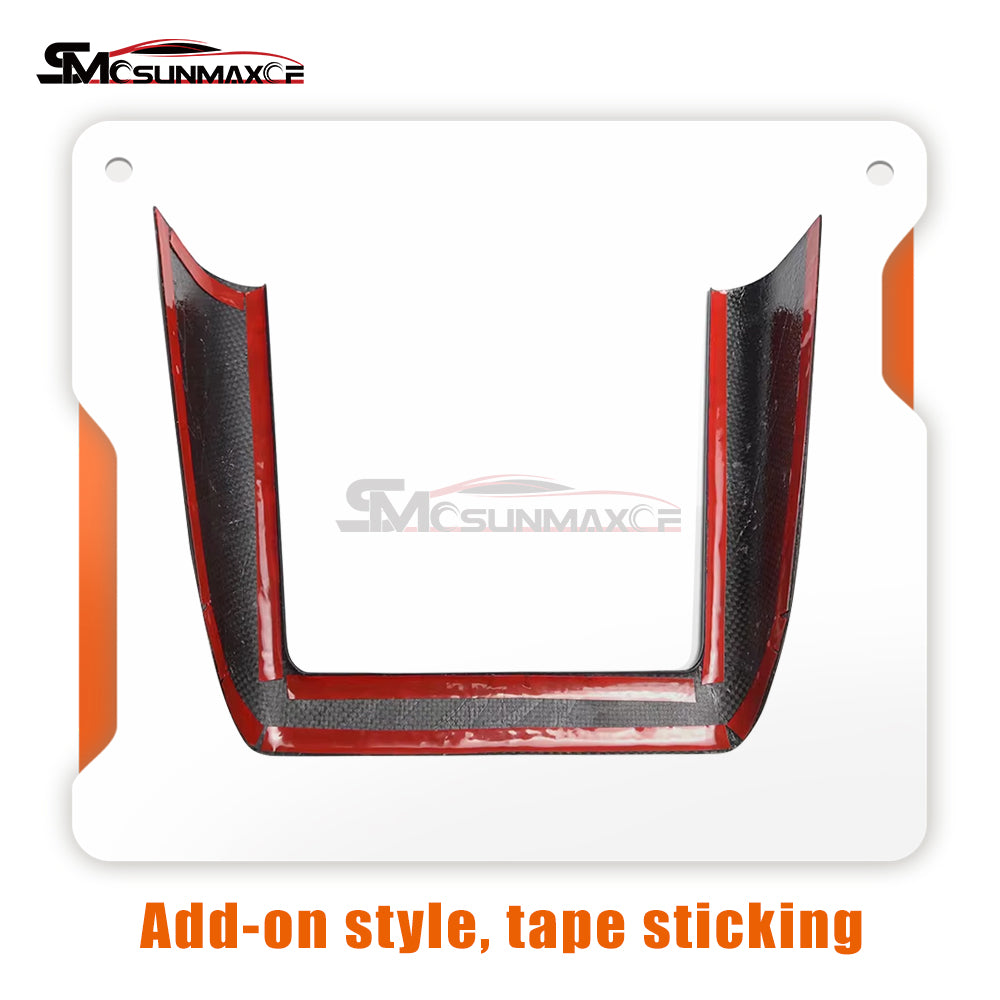 Tesla Model 3 Highland 2023-2024 Carbon Fiber Wireless Charging Frame Cover
