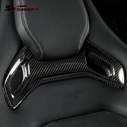 Real Carbon Fiber Seat Headrest Frame Cover for Mercedes AMG GT/GTS/GTR/GTC (2015-2023)
