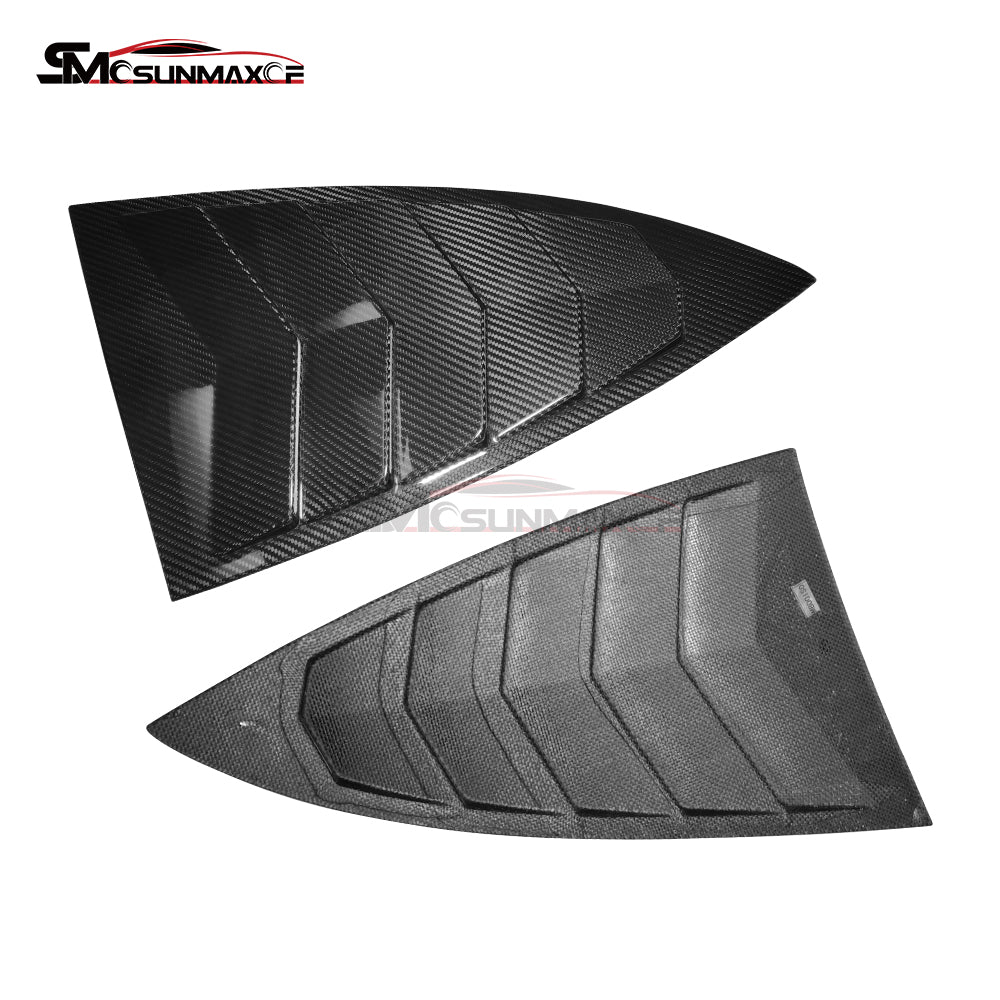 Carbon Fiber Rear Side Window Louvers Cover for Mercedes AMG GT/GTS/GTR (2015-2023)