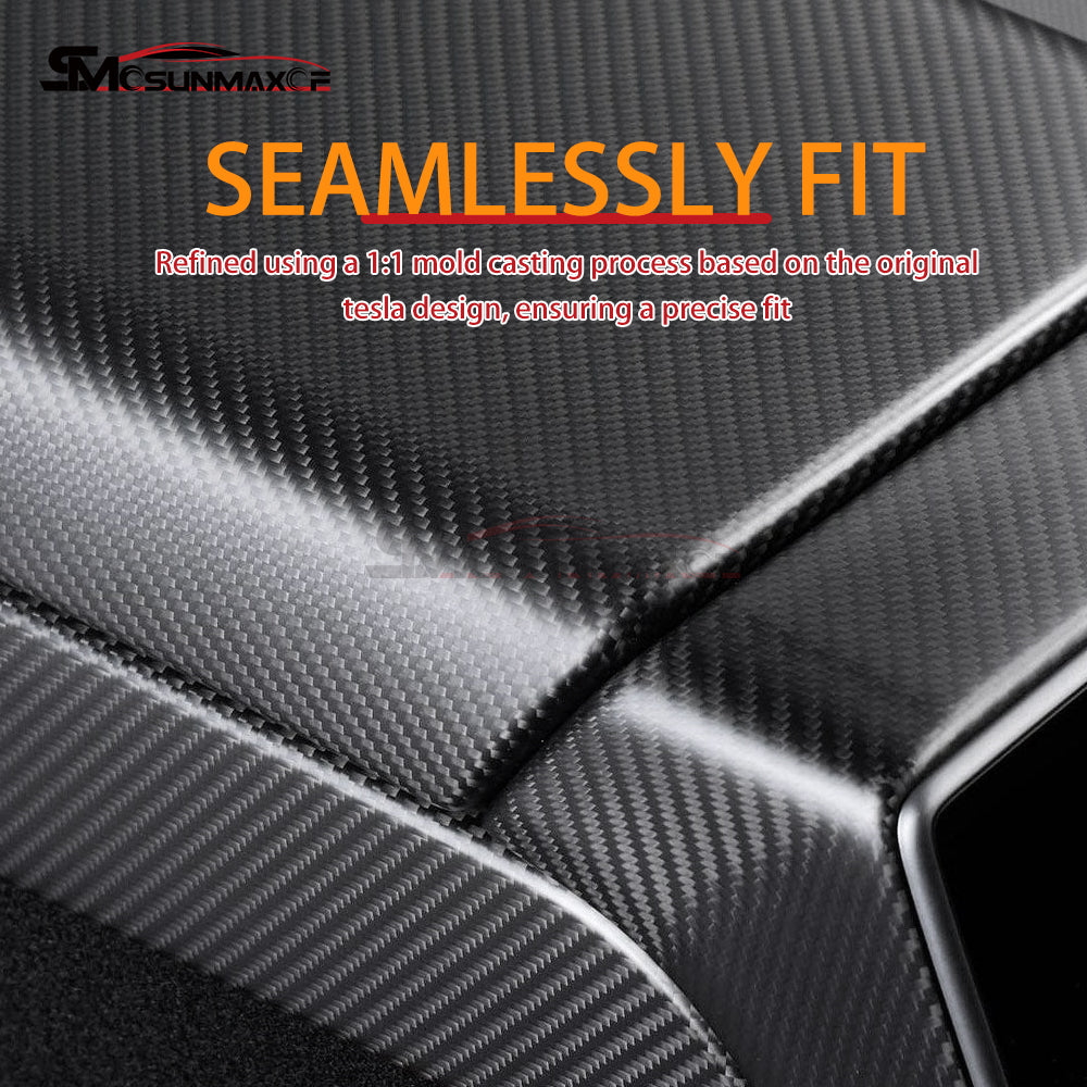 Tesla Model 3 Highland 2024 Carbon Fiber Center Console Armrest Cover