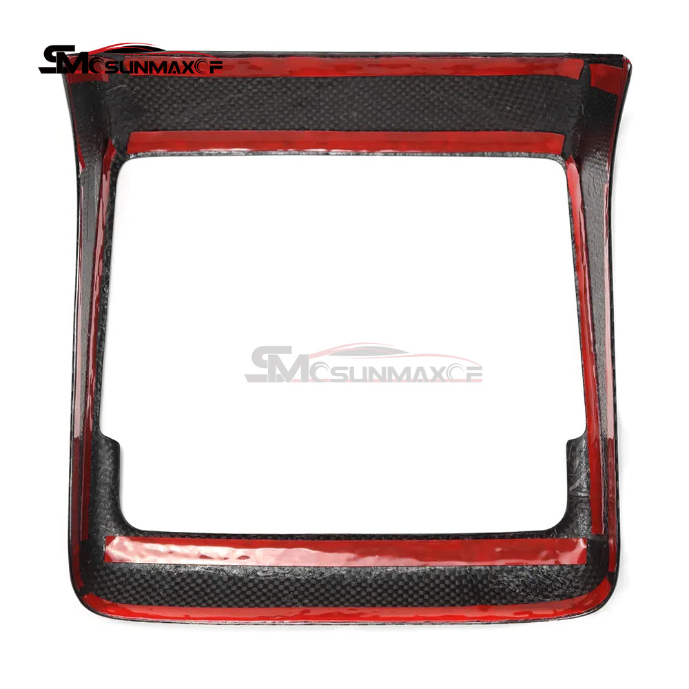 Real Carbon Fiber Rear Air Vent Frame Cover for Tesla Model Y Juniper (2025)
