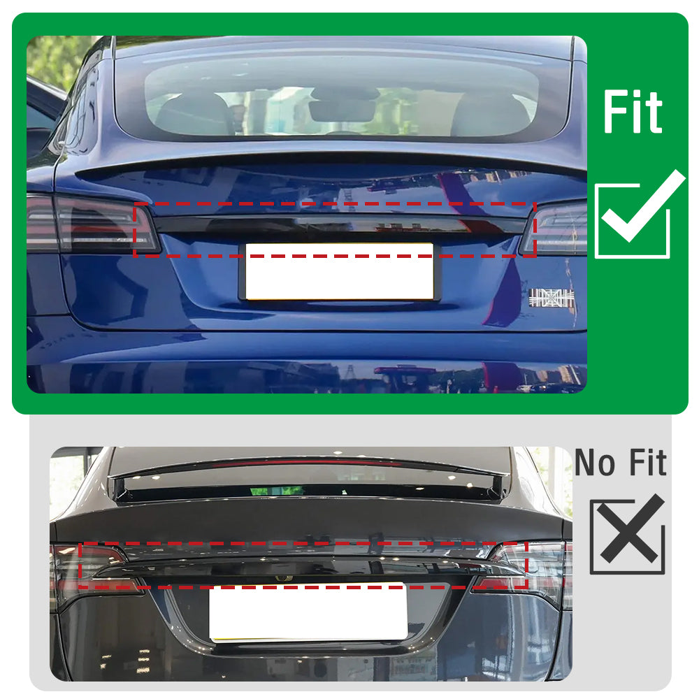 Tesla Model S 2021-2023 Dry Carbon Rear Trunk Lid Cover Trim