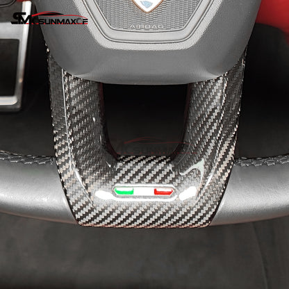Lamborghini Urus Carbon Fiber Steering Wheel Trim (2018-2025)