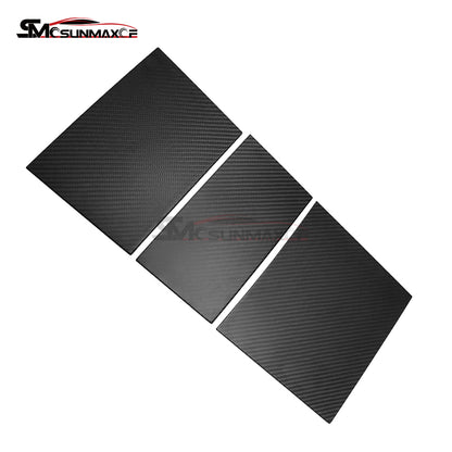 Tesla Model 3 Highland 2024 3PCS Real Carbon Fiber Center Console Panel Trim