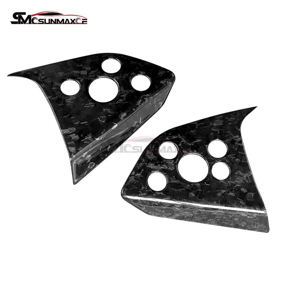 Tesla Model 3 Highland 2024 Forged Carbon Fiber Steering Wheel Trim Cover