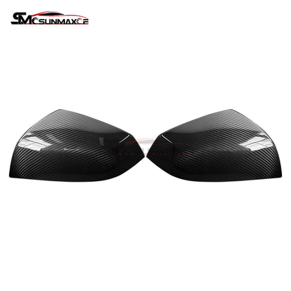 Tesla Model S/X 2021-2023 Real Carbon Fiber Side Mirror Caps