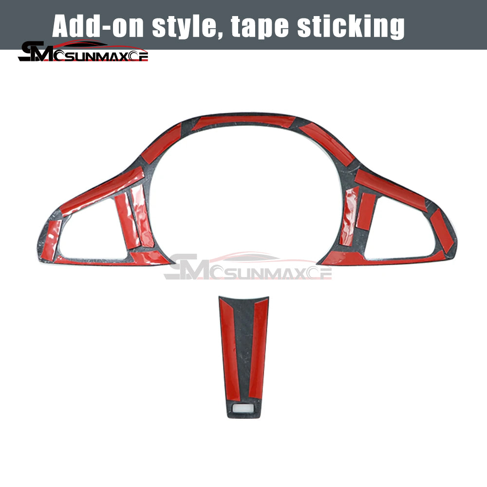 BMW 3-8 Series G20 G22 G28 G30+ Carbon Fiber Steering Wheel Trim (2021)