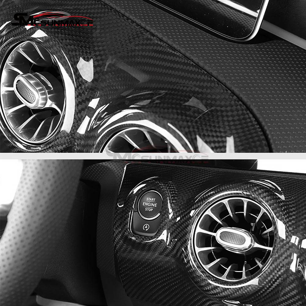 Mercedes-Benz CLA C118 W177 V177 A35 A45 Carbon Fiber Dashboard Air Vent Cover (LHD/RHD)