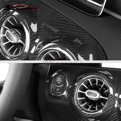 Mercedes-Benz CLA C118 W177 V177 A35 A45 Carbon Fiber Dashboard Air Vent Cover (LHD/RHD)