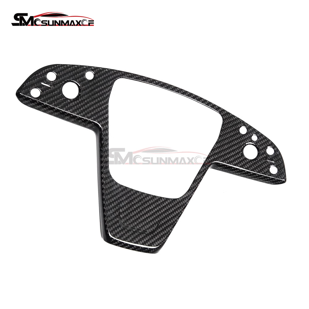 Tesla Model S/X 2021-2023 Real Carbon Fiber Steering Wheel Panel Cover Trim