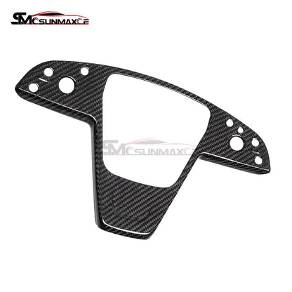 Tesla Model S/X 2021-2023 Real Carbon Fiber Steering Wheel Panel Cover Trim