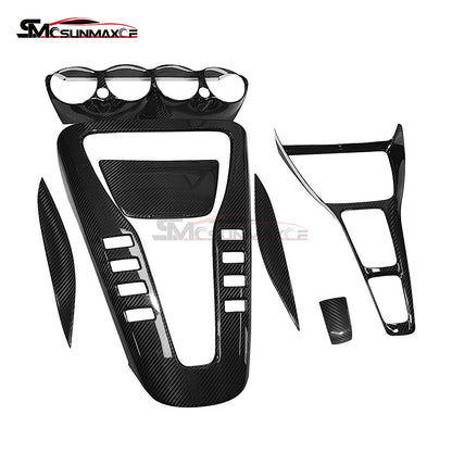 7pcs Carbon Fiber Dashboard Air Vent & Center Console Trim Kit for Mercedes AMG GT/GTS/GTR (2019-2023)