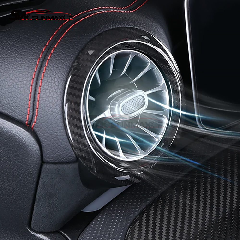 Mercedes-Benz CLA C118 W177 V177 A35 A45 Carbon Fiber Dashboard Air Vent Ring Cover