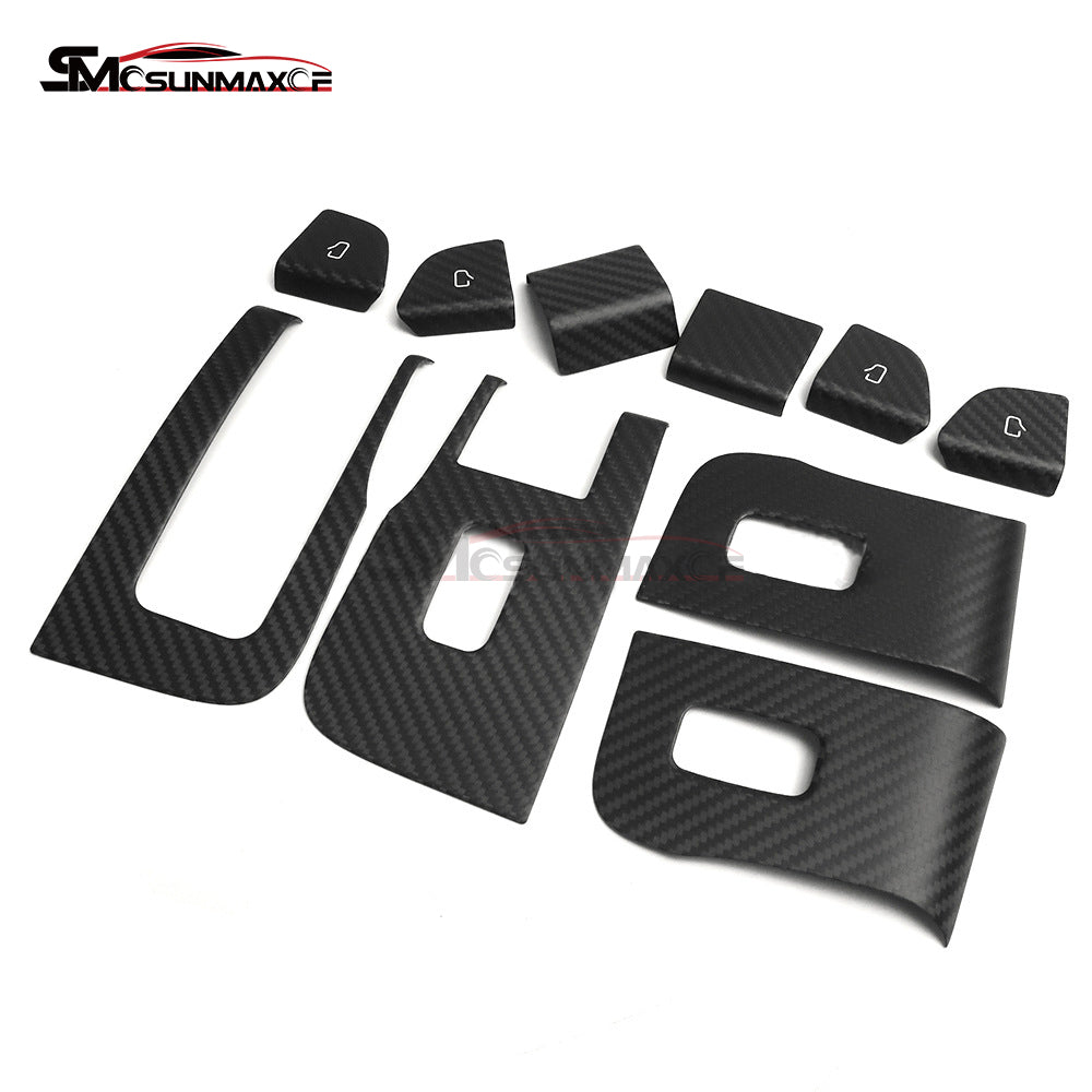 Tesla Model 3 Highland 2024 Carbon Fiber Window Switch Cover Trim (10PCS)