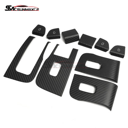 Tesla Model 3 Highland 2024 Carbon Fiber Window Switch Cover Trim (10PCS)