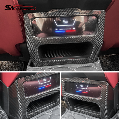 BMW 5 Series 530Li G68 Carbon Fiber Rear Air Vent Frame Cover (2024)