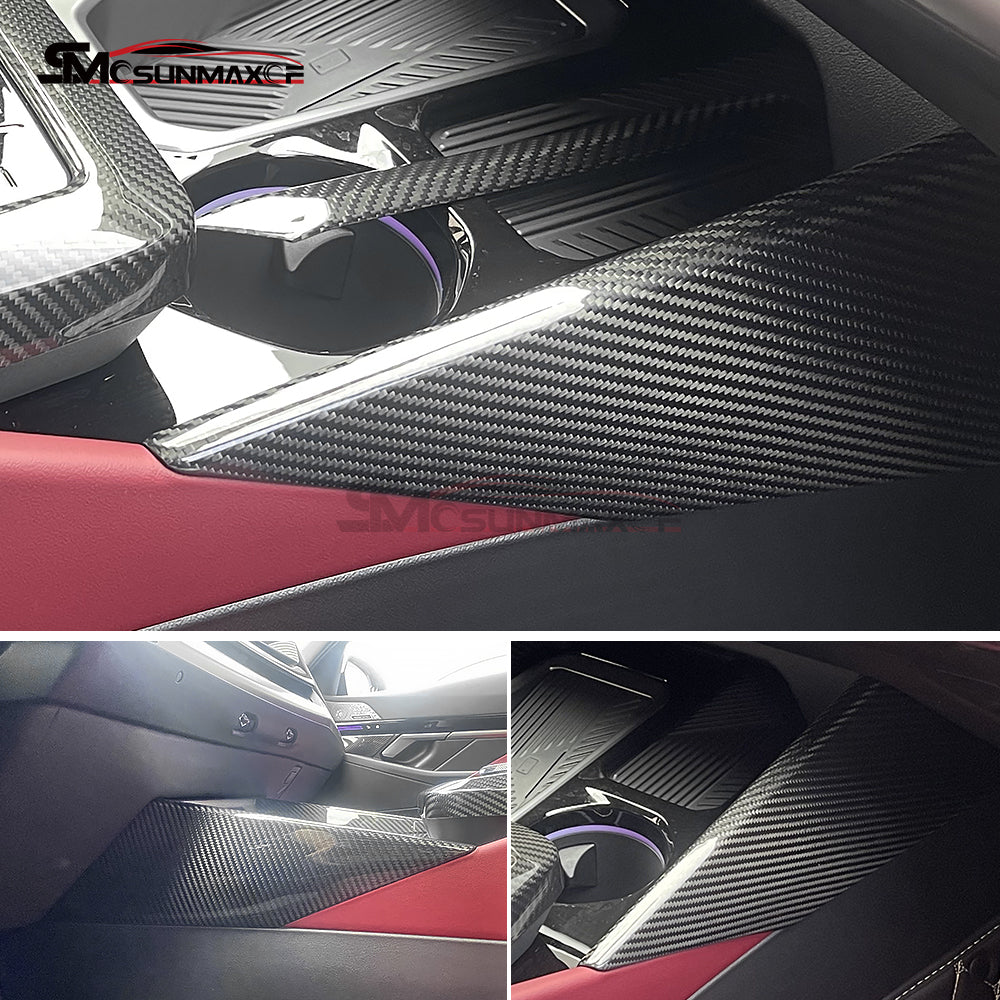 BMW 5 Series G60 G68 i5 M60 Carbon Fiber Gear Shift Side Panel Trim (2024)