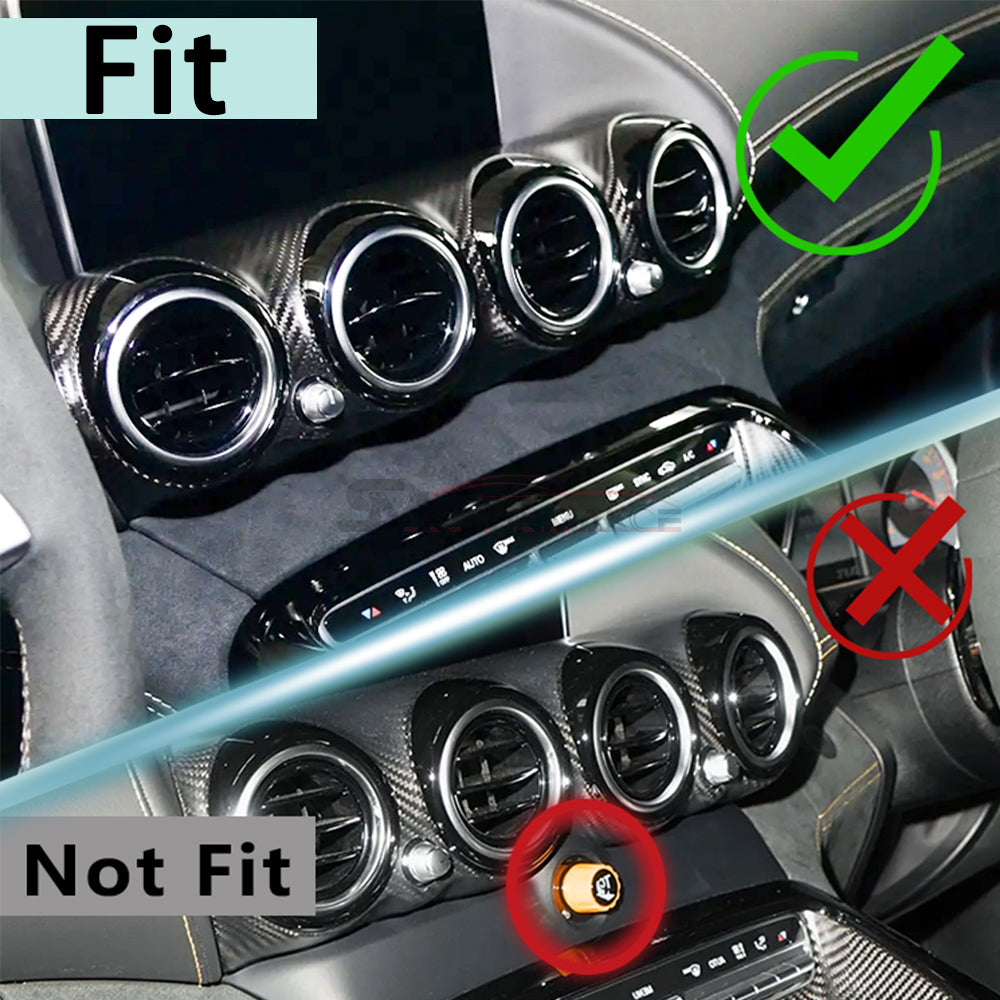 Carbon Fiber Dashboard Air Vent Outlet Covers for Mercedes AMG GT/GTS/GTR (2019-2023)