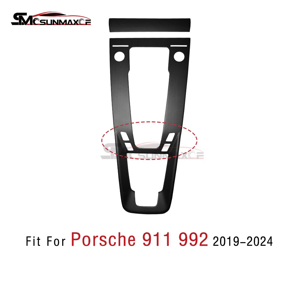 Porsche 911 992 Carbon Fiber Shift Panel Trim (2020-2024)