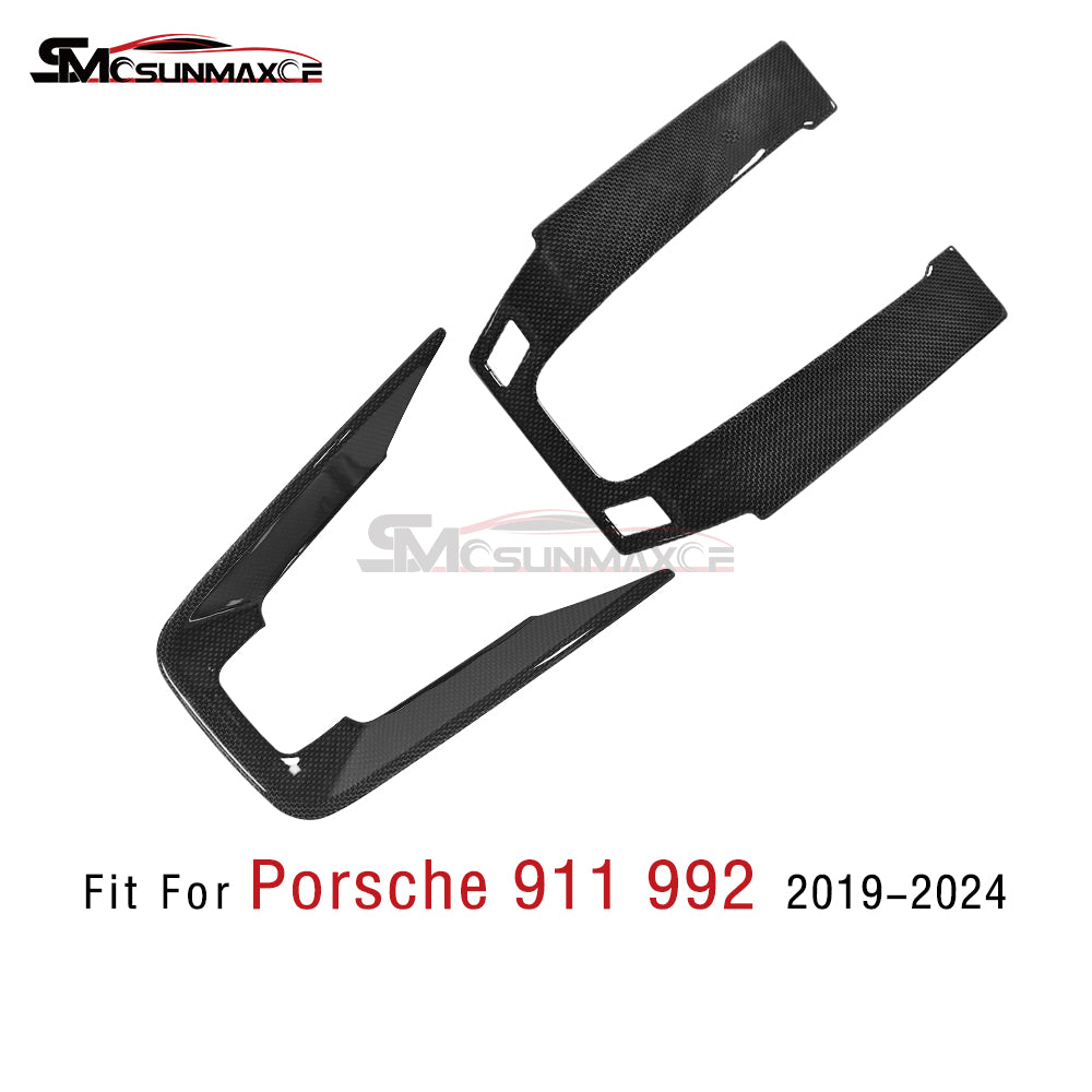 Porsche 911 992 Carbon Fiber Center Console Sticker (2019-2024)