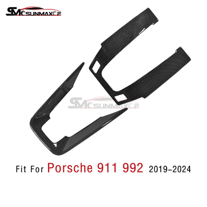Porsche 911 992 Carbon Fiber Center Console Sticker (2019-2024)