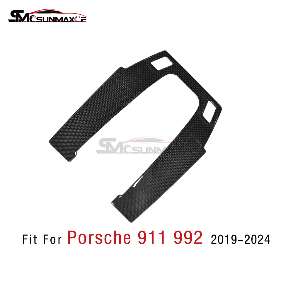 Porsche 911 992 Carbon Fiber Center Console Cover (2019-2024)