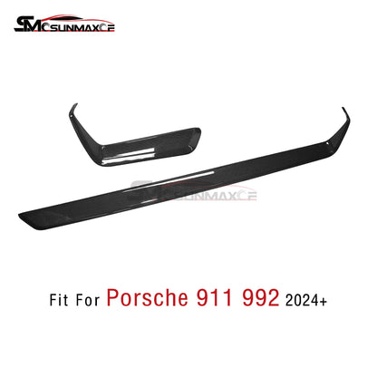 Porsche 911 992 Carbon Fiber Center Console Cover (2019-2024)