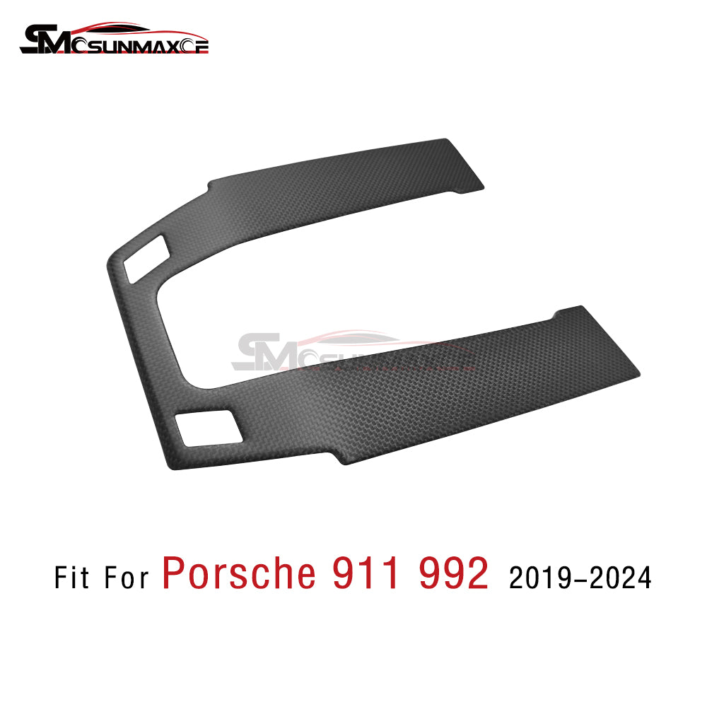 Porsche 911 992 Carbon Fiber Center Console Cover (2019-2024)