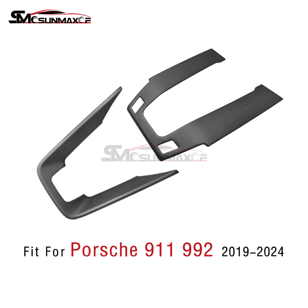 Porsche 911 992 Carbon Fiber Center Console Sticker (2019-2024)