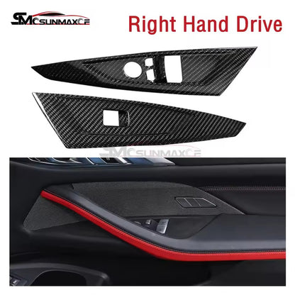 BMW 4 Series G22 Carbon Fiber Window Switch Panel Cover