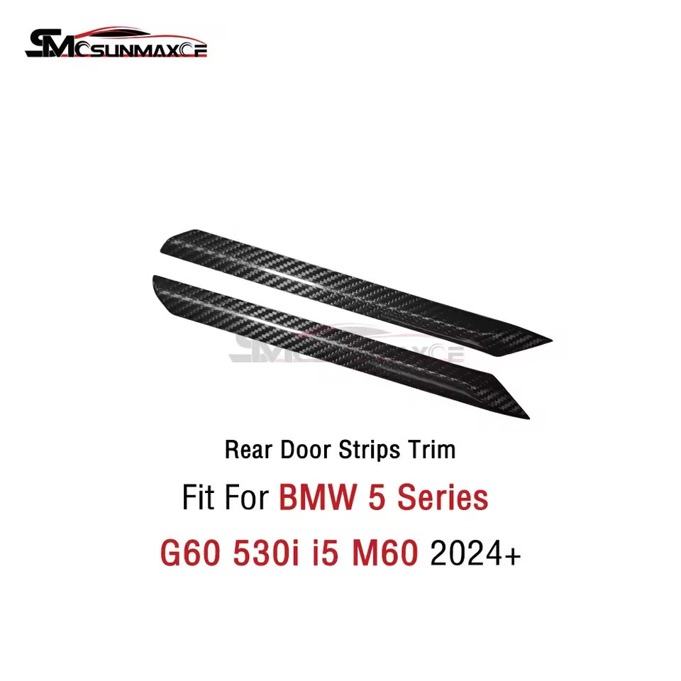 BMW 5 Series G60 G68 i5 M60 Carbon Fiber Door Panel Trim (2024)