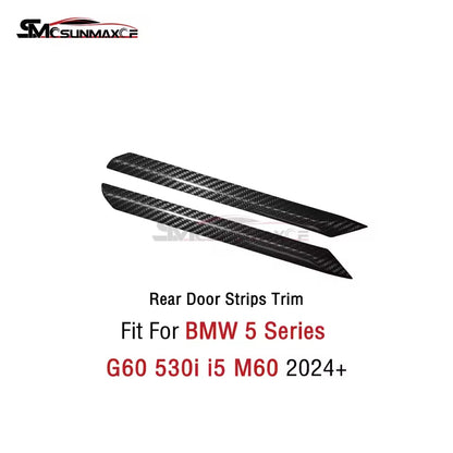 BMW 5 Series G60 G68 i5 M60 Carbon Fiber Door Panel Trim (2024)