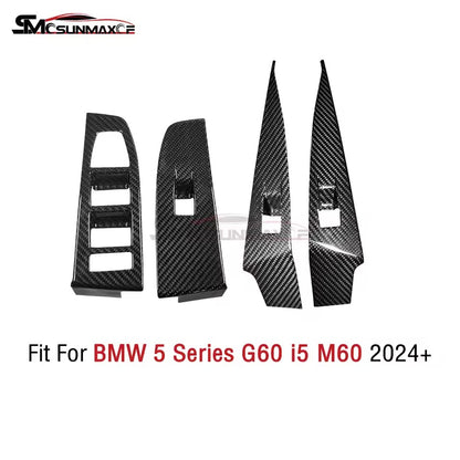 BMW 5 Series G60 G68 i5 Carbon Fiber Window Switch Panel Cover (2024)