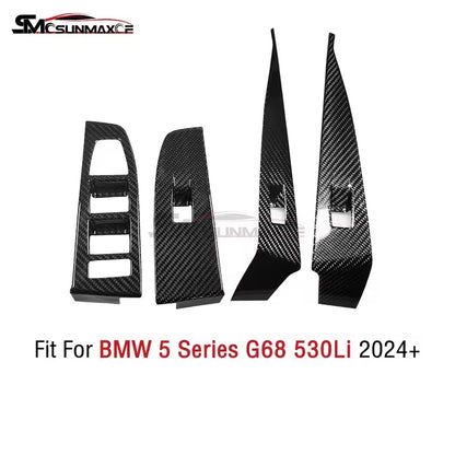 BMW 5 Series G60 G68 i5 Carbon Fiber Window Switch Panel Cover (2024)