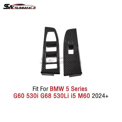 BMW 5 Series G60 G68 i5 Carbon Fiber Window Switch Panel Cover (2024)
