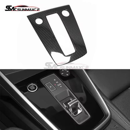 Audi A3 8Y S3 RS3 Carbon Fiber Gear Shift Knob Panel Cover (2021-2024)