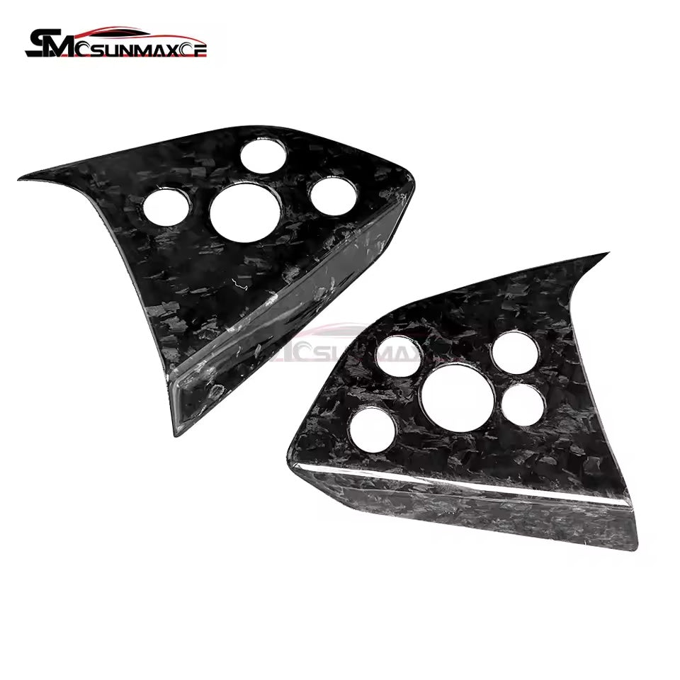 Tesla Model 3 Highland 2024 Real Carbon Fiber Steering Wheel Trim Cover