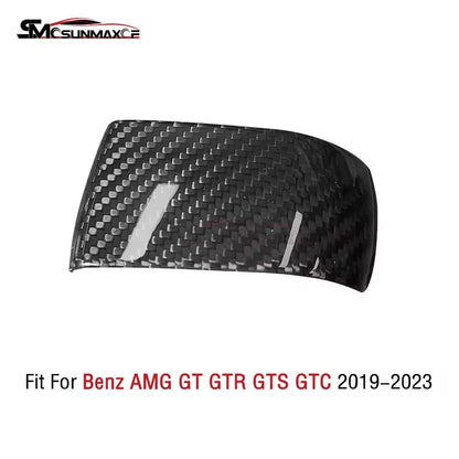 Carbon Fiber Gear Shift Knob Cover for Mercedes AMG GT/GTS/GTR (2019-2023)