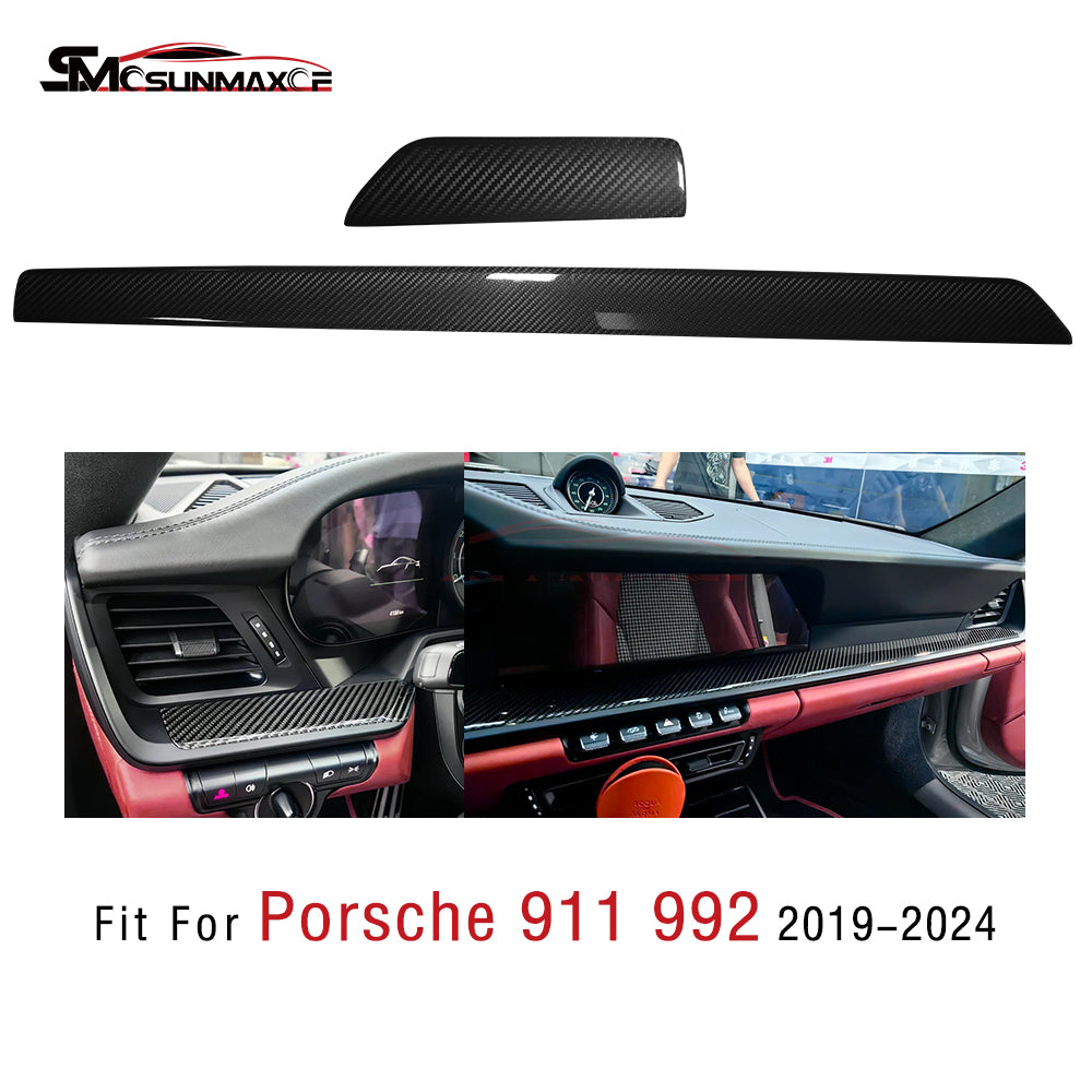 Porsche 911 992 Carbon Fiber Dashboard Trim (2019-2024)