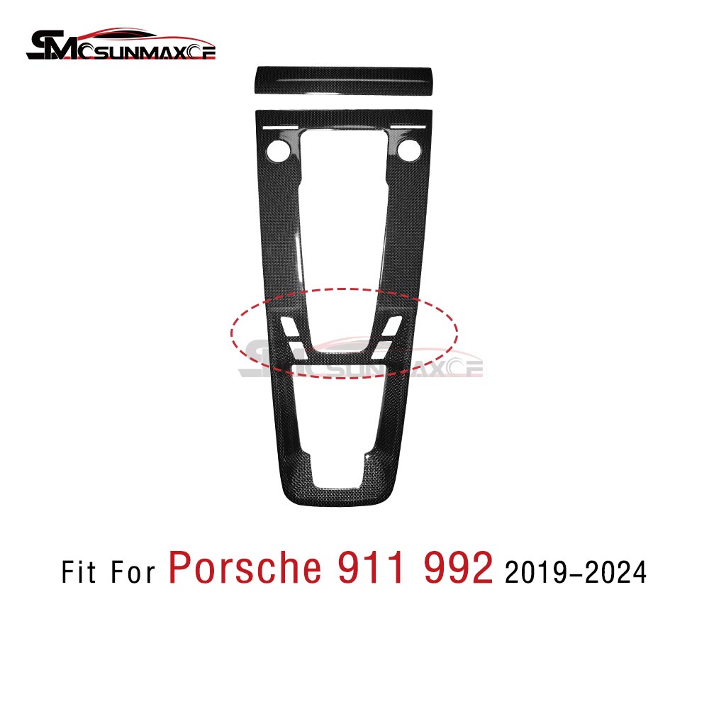 Porsche 911 992 Carbon Fiber Shift Panel Trim (2020-2024)