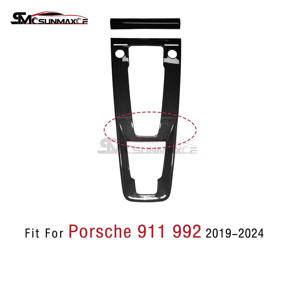 Porsche 911 992 Carbon Fiber Shift Panel Trim (2020-2024)